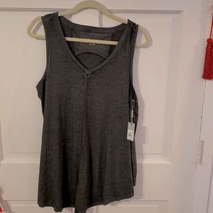 Calvin Klein Gray swing line top